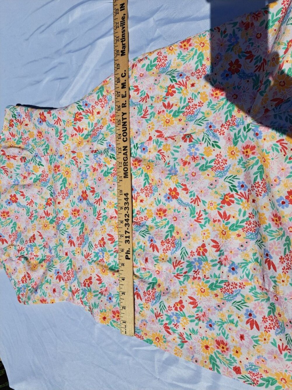 Sadie and Sage Floral Mini Dress Adjustable Straps Slit  Multicolor Women's XL - Picture 11 of 13